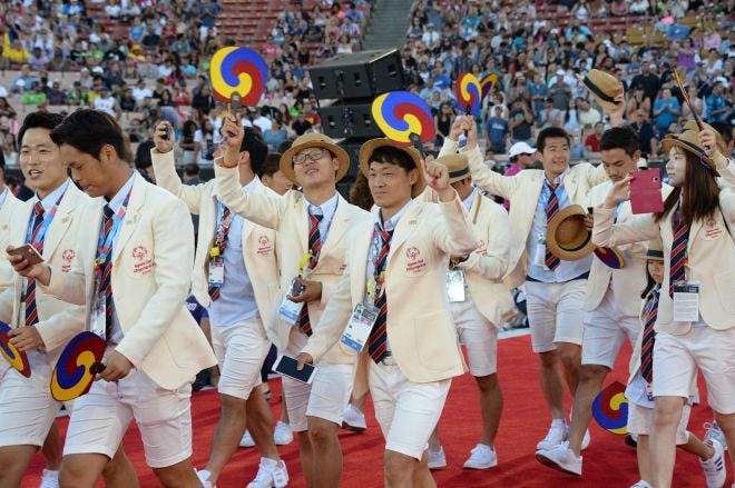 Special Olympics Korea delegation