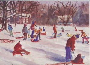Stokes Hill, Carol Mastran painting