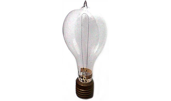 An antique lightbulb