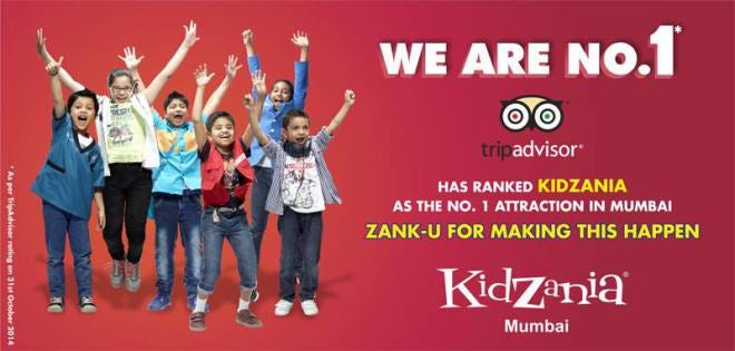 KidZania Mumbai Ranks No. 1 on TripAdvisor's Attractions List in Mumbai