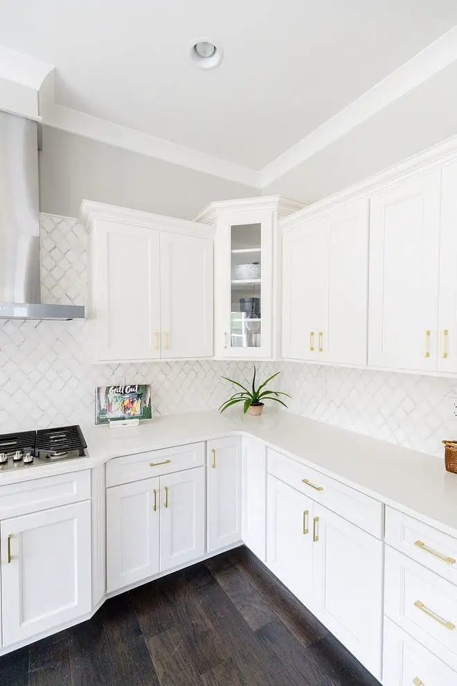 alabaster vs pure white cabinets