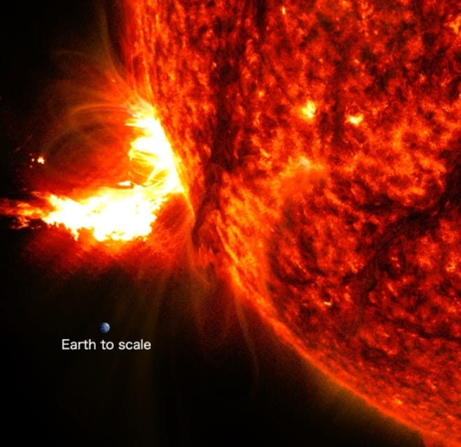 Cosmic Cannonballs: How the Sun Could Shut Down Civilization