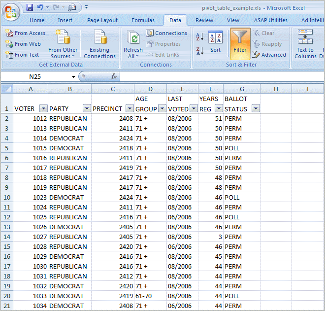 Excel Database Image