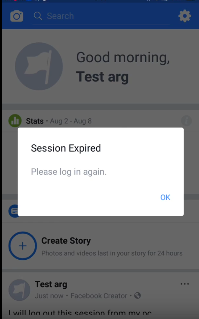 Session Expired