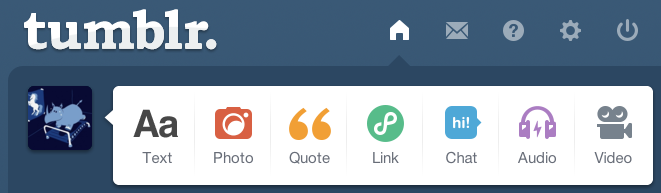Types of posts you can make on your tumblr blog