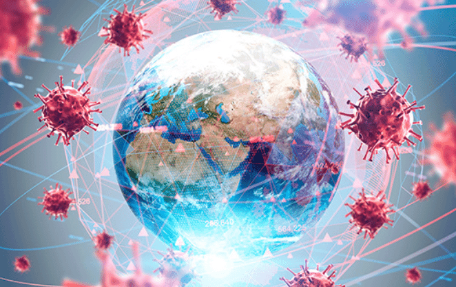 An image depicting a global pandemic