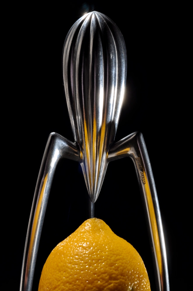 Juicy Salif lemon juicer by Philippe Starck. Designed for Alessi (1990).