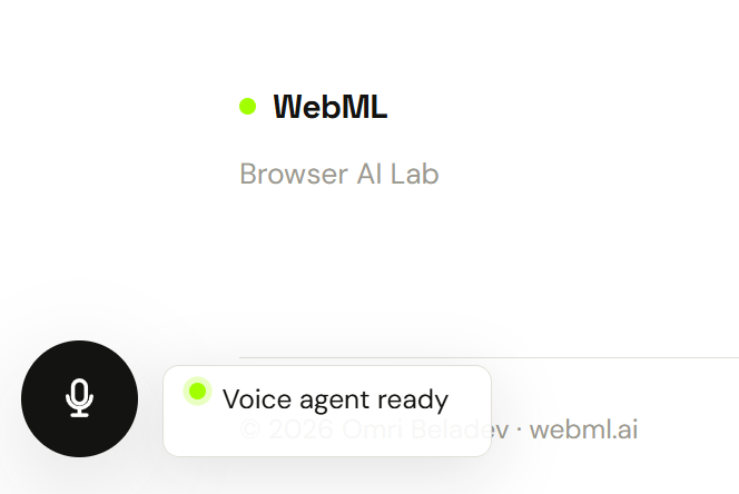 The Voice Agent That Runs Entirely in Your Browser