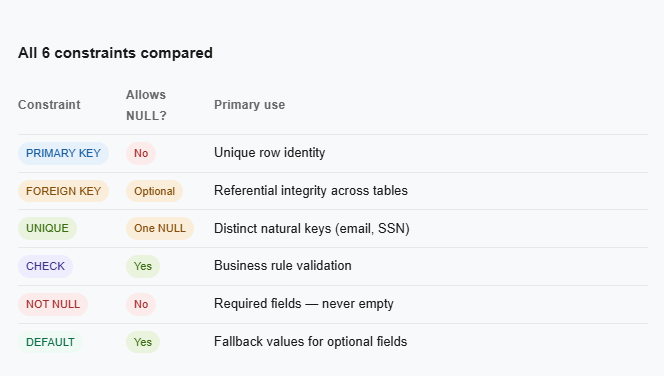 Database Constraints in SQL Server: The Rules That Keep Your Data Clean