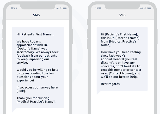The SMS healthcare experience. Expected. Demanded. Must be designed. Source: Instasent