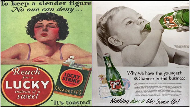 Vintage misleading advertising examples