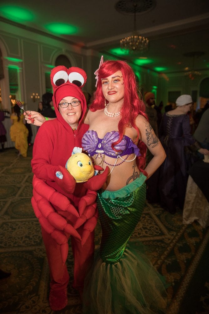 Ariel and Sebastian Cosplay