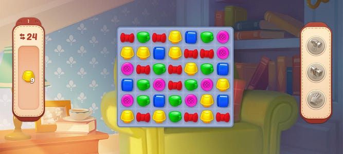 homescapes core match-3 gameplay