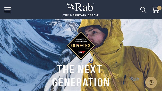 官方網站標題THE NEXT GENERATION意味著全新一代的商品