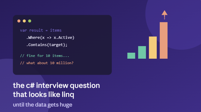 The C# Interview Question That Looks Like LINQ — Until the Data Gets Huge
