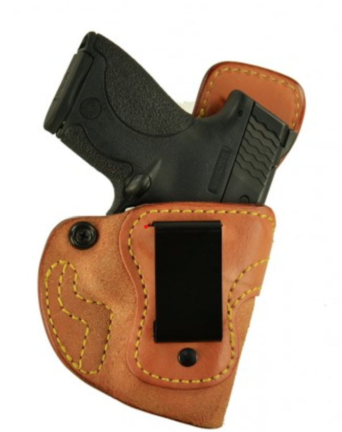 Gun in a holster