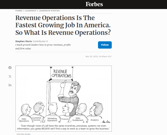 Revenue Operations Is The Fastest Growing Job In America. So What Is Revenue Operations?