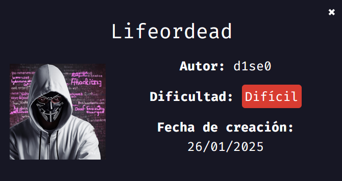 Writeup Lifeordead — Dockerlabs (Difícil)