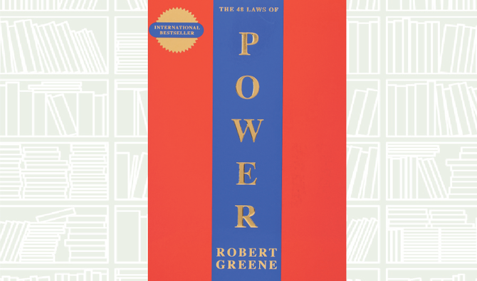 “The 48 Laws Of Power” by Robert Greene book cover.