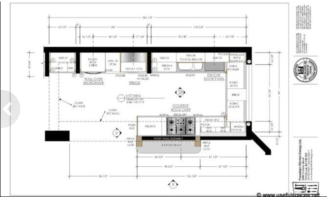 Galley layout