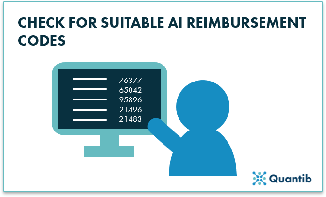 illustration of radiology AI implementation enabled with AI reimbursement codes