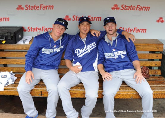 The SooHoo Scrapbook “Alex and Manny” Dodgers Head Clubhouse