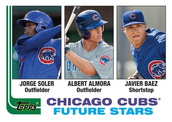 2012 Topps Chicago Cubs Baseball Cards Team Set