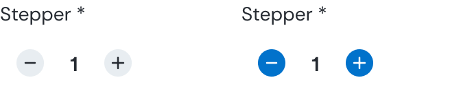 An image showing two stepper components