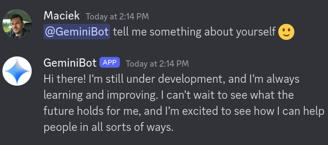 Gemini has entered the chat: building an LLM-powered Discord bot