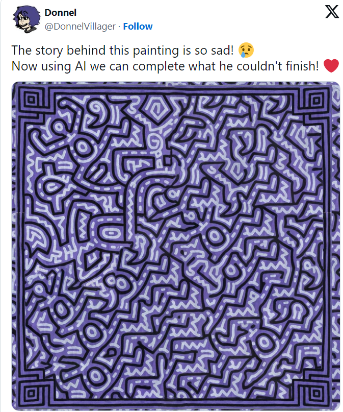 AI Controversy Over Keith Haring’s AIDS Painting Tribute