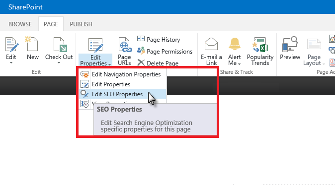 SharePoint SEO 