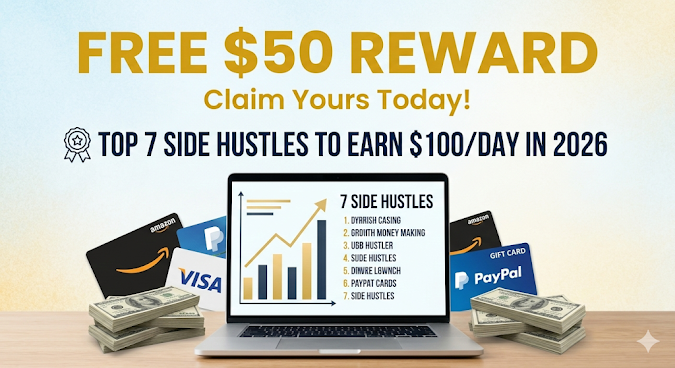 Free $50 Reward Side Hustles 2026