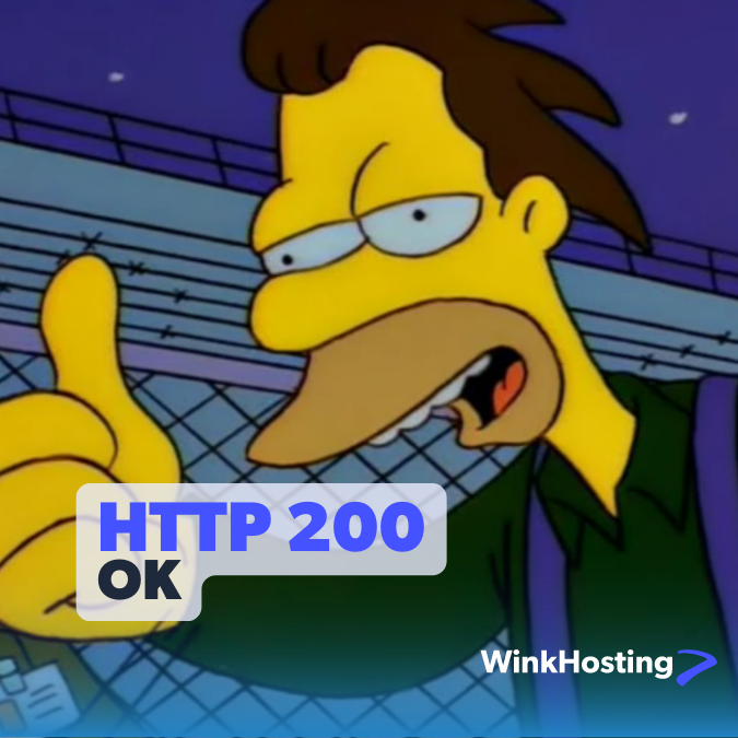 HTTP 200 Status Code with Lenny thumbs up