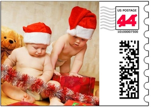 Don't Forget To Order Custom Holiday Photo Stamps