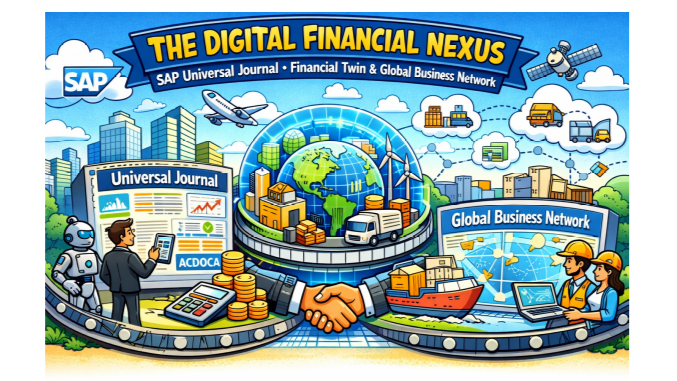 The Digital Financial Nexus: SAP Universal Journal, Financial Twin, and the Global Business Network