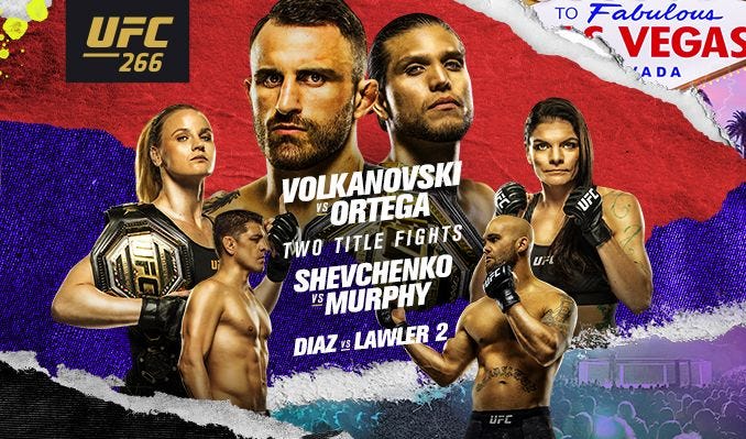 UFC 266 poster