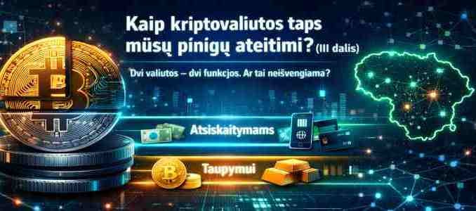 Kaip kriptovaliutos taps mūsų pinigų ateitimi? Trečia dalis
