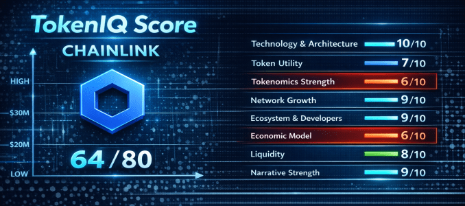 TokenIQ Score Reveals Chainlink ‘s Hidden Value