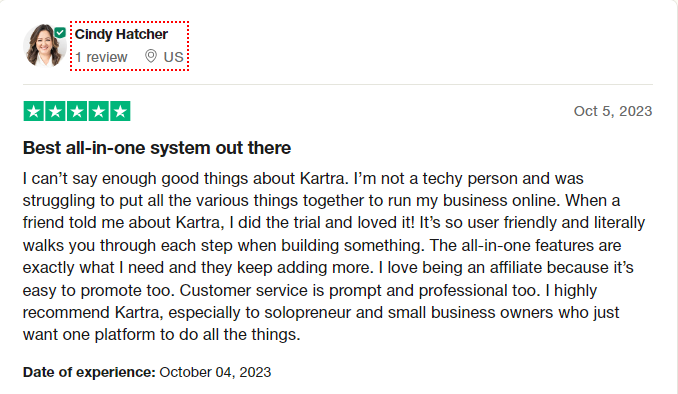 Kartra Customer Review-1