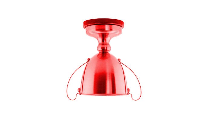 Red upside trophy with two handles in red hue for mhood mind