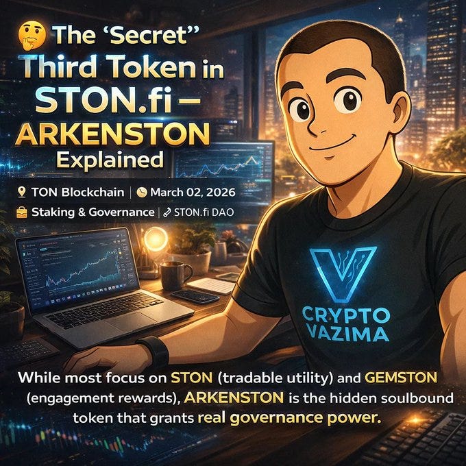 The “Secret” Third Token of STON.fi: Why ARKENSTON Is the Real Power Asset