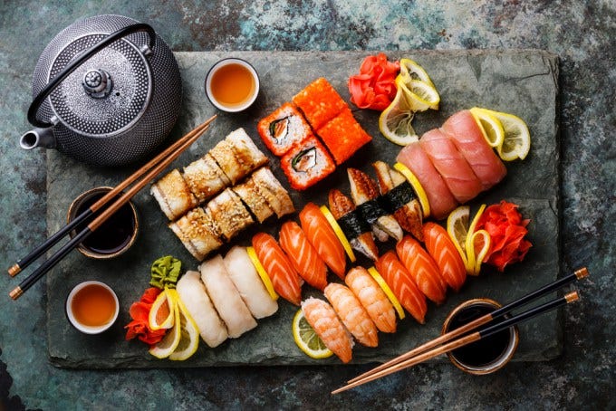 sushi çeşitleri