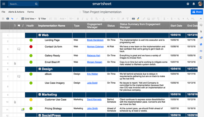 Smartsheets