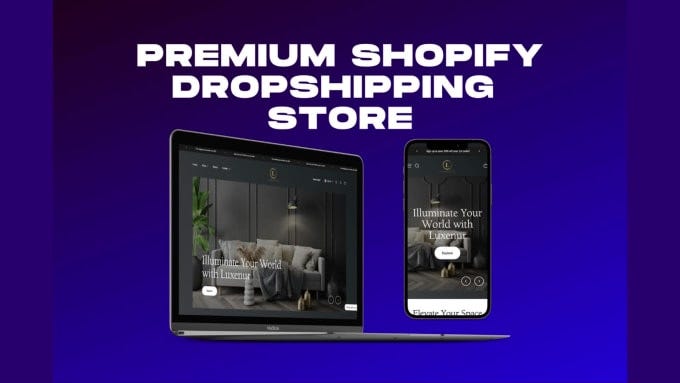 I will create your automated shopify dropshipping store website