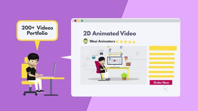 I will create engaging 2d animated explainer video and whiteboard animation