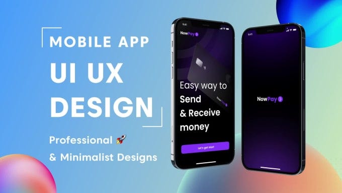 I will do mobile app ui ux design and mobile app design in figma