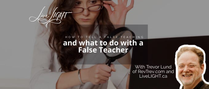 false teaching and false teacher