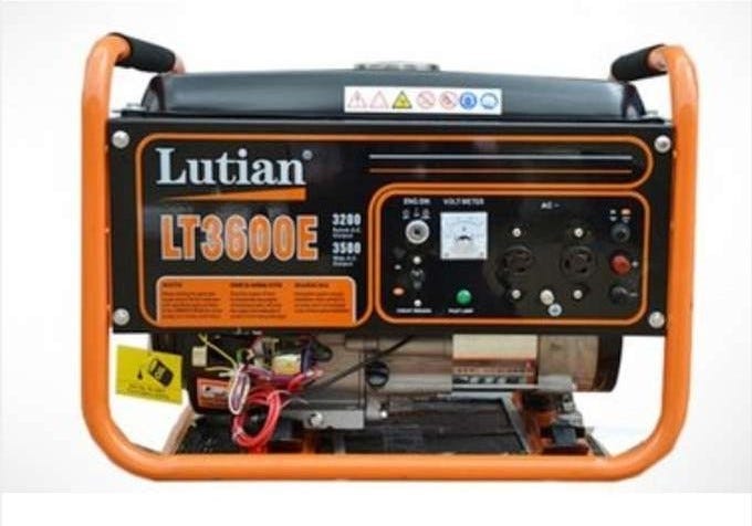 Lutian 3.5KVA Generator with Key Starter LT3600E - Black