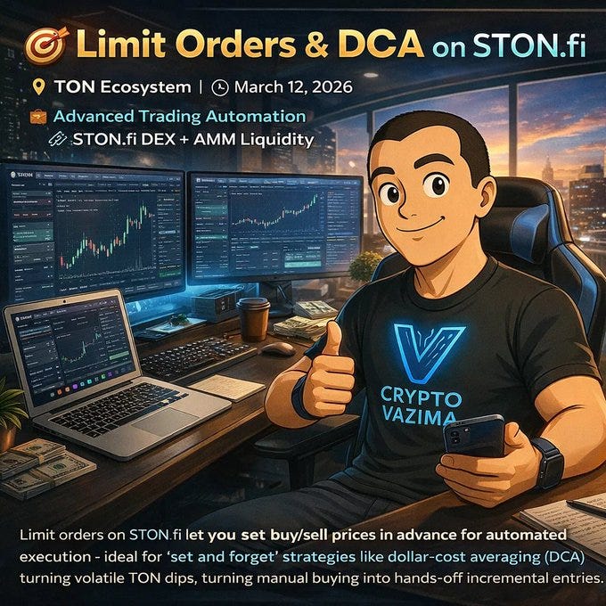 Set-and-Forget Trading on STON.fi: How Limit Orders Enable Automated DCA