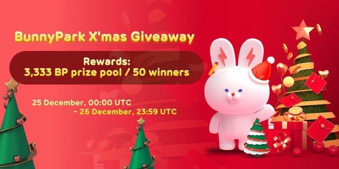 BunnyPark X’mas giveaway campaign